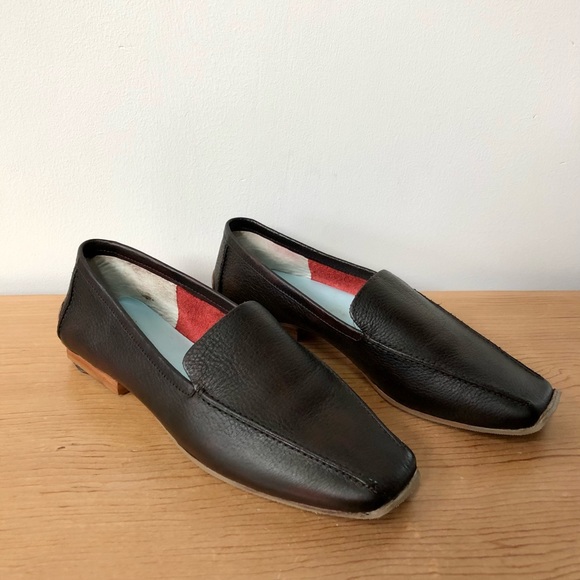 Frances Valentine Shoes - Frances Valentine Elyce Loafer Leather Dark Chocolate Brown
